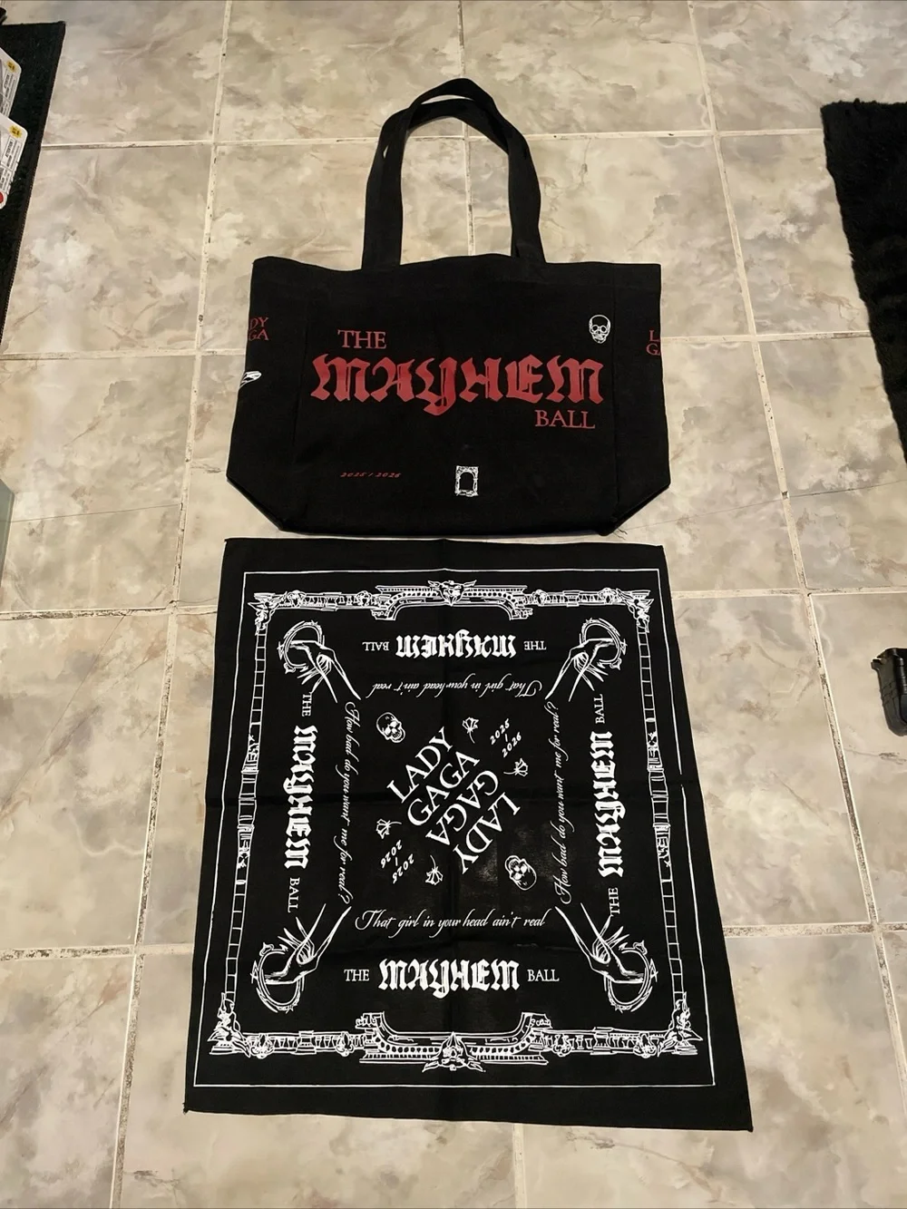 Lady Gaga - Mayhem Ball Tour - Official Ball Black Opera Haus Tote